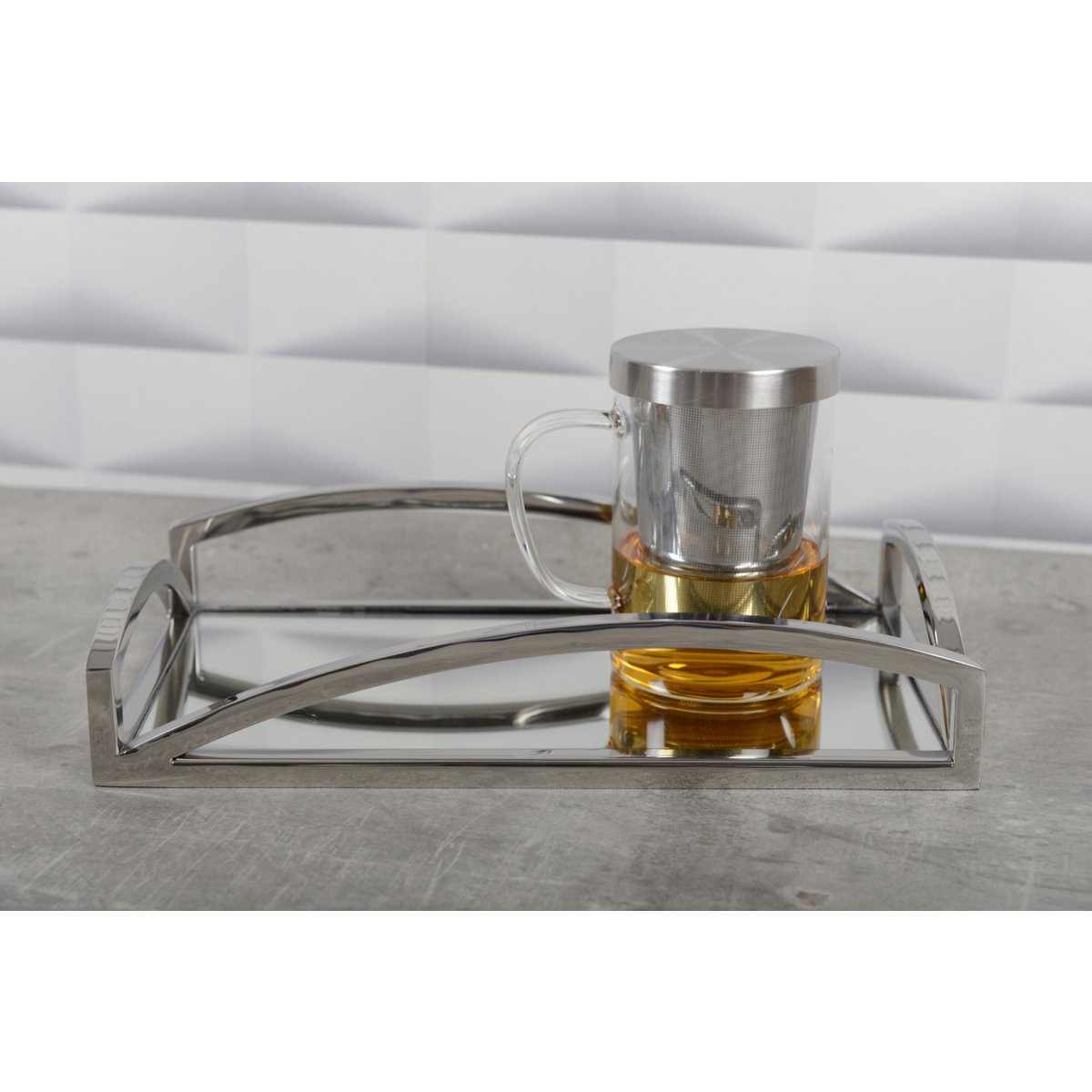 MOK 400ML MET DEKSEL EN ROESTVRIJSTALEN FILTER