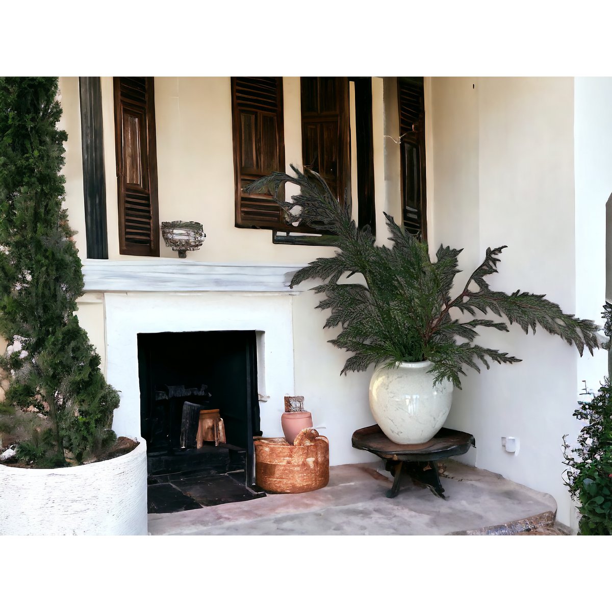 Een gemberpot van Amerikaans porselein, halverwege de 20e eeuw, Wit Klein H*25W*25