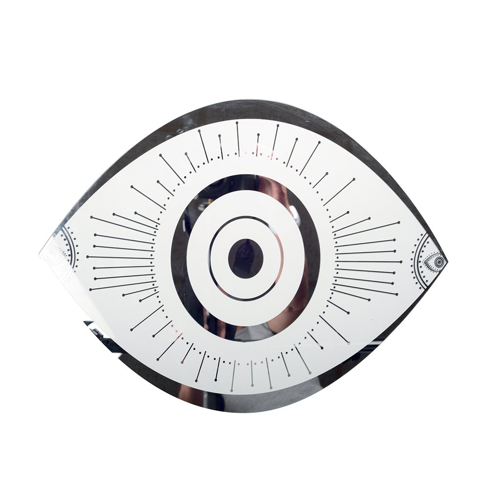 Dessy of transparant glazen oogplaat 43x33cm