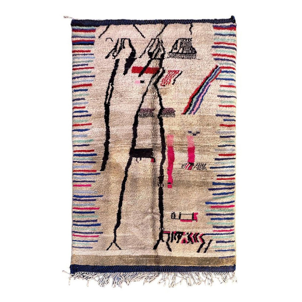 Berber tapijt van gekleurde me 168 x 266 cm