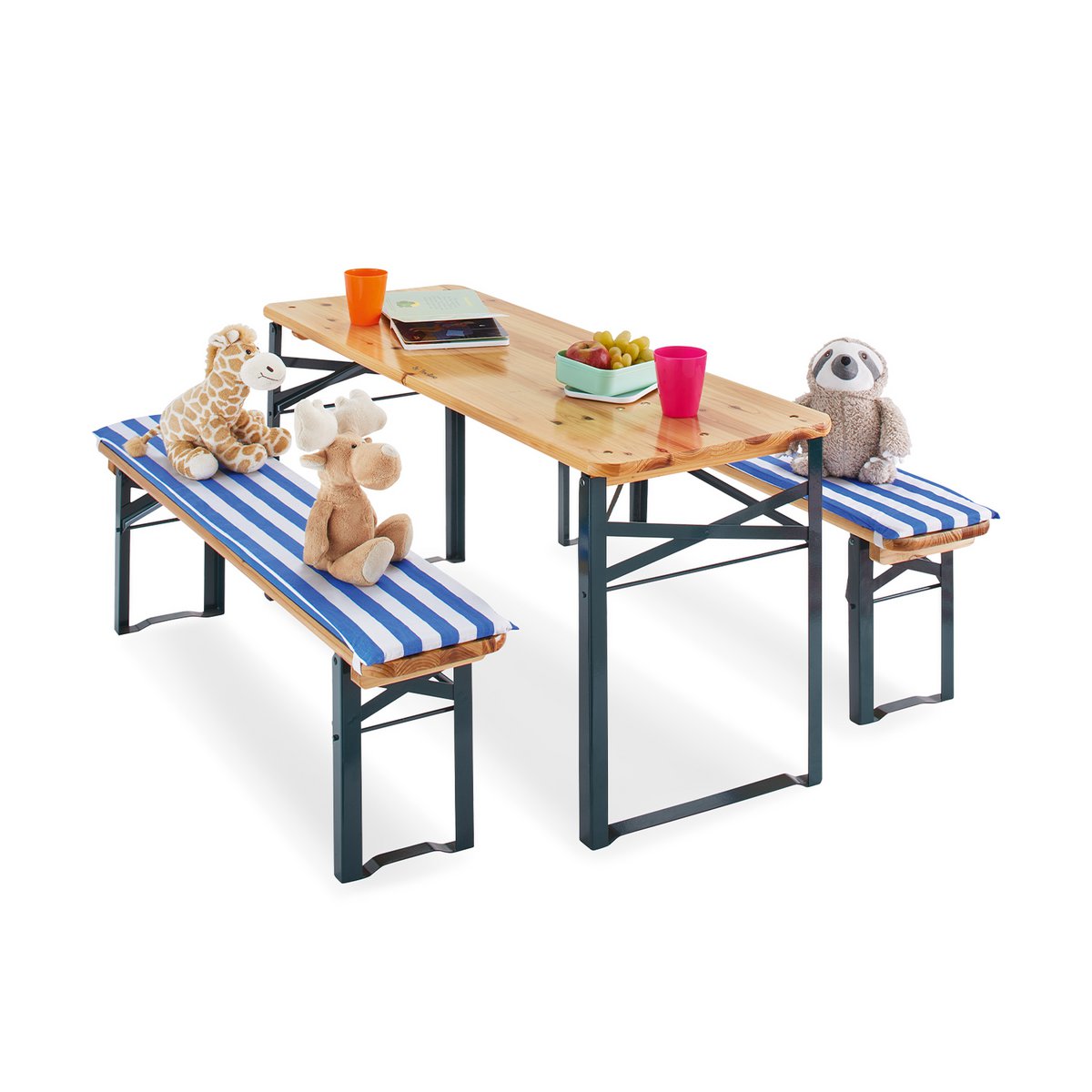 Kinderbank en tafel ingesteld voor buitenfestiviteiten "SEPP", 3 delen