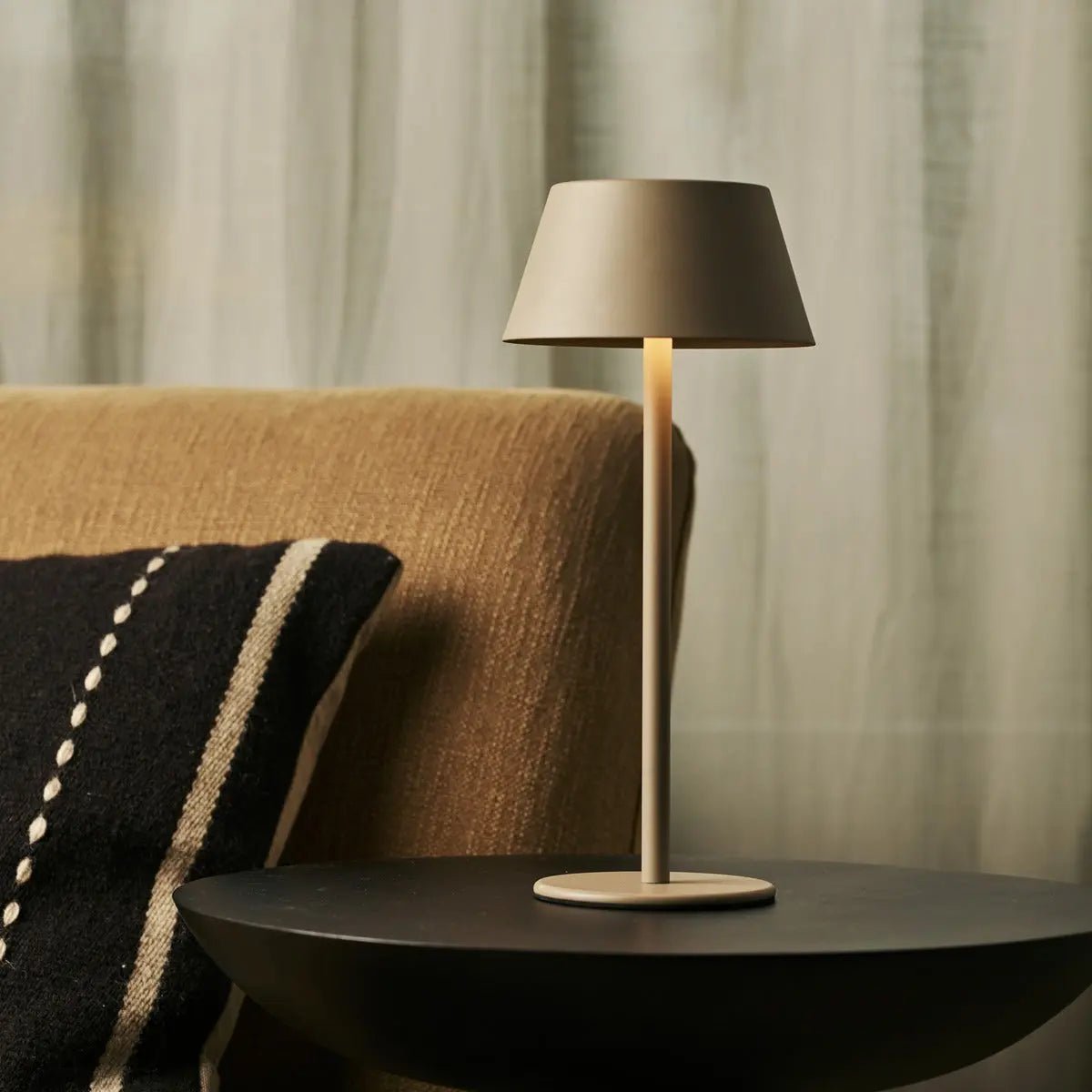 Milou Koala Brown - tafellamp zonder kabel L Modern, Design & 3 Light Modi