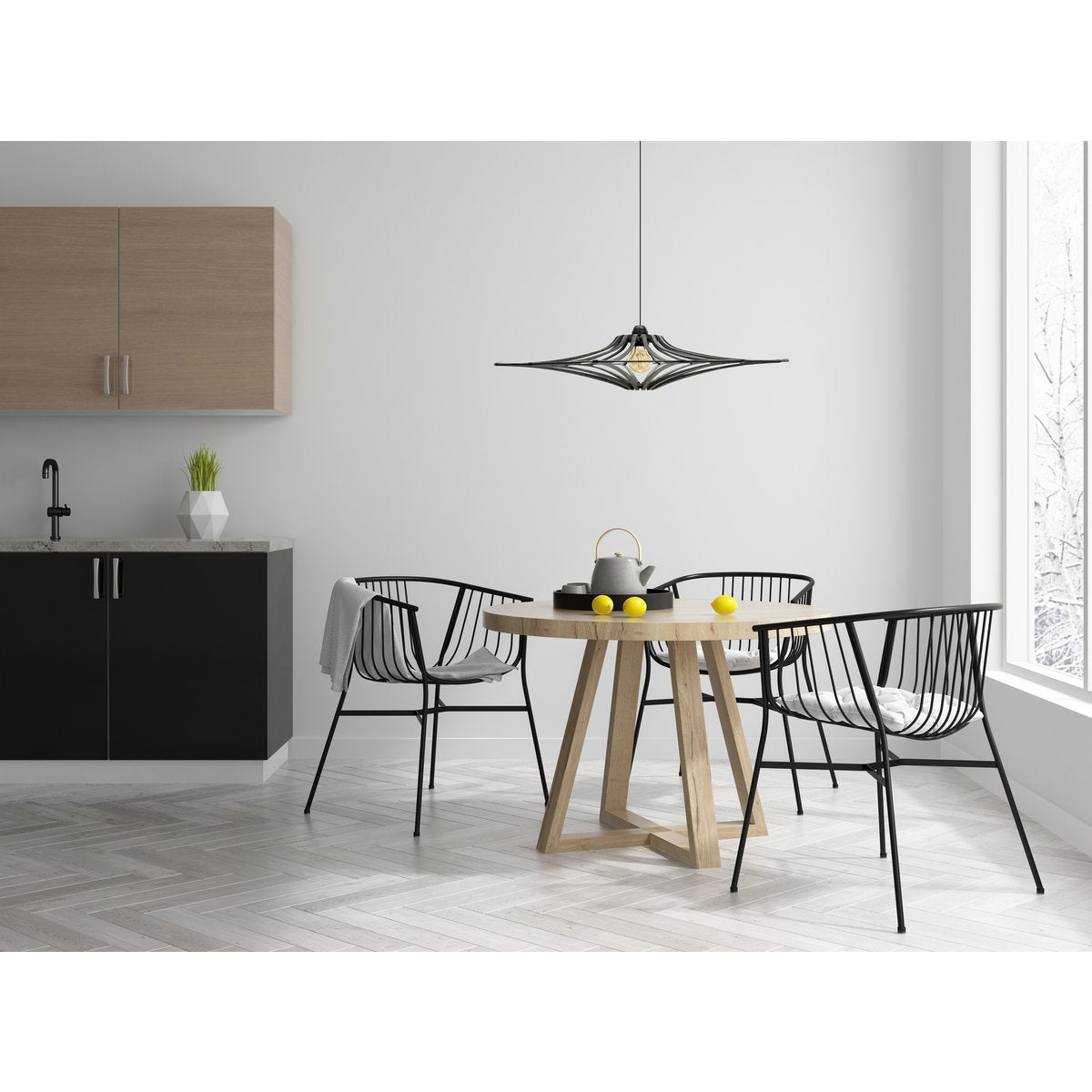 Liv · Metalen hanglamp — zwart