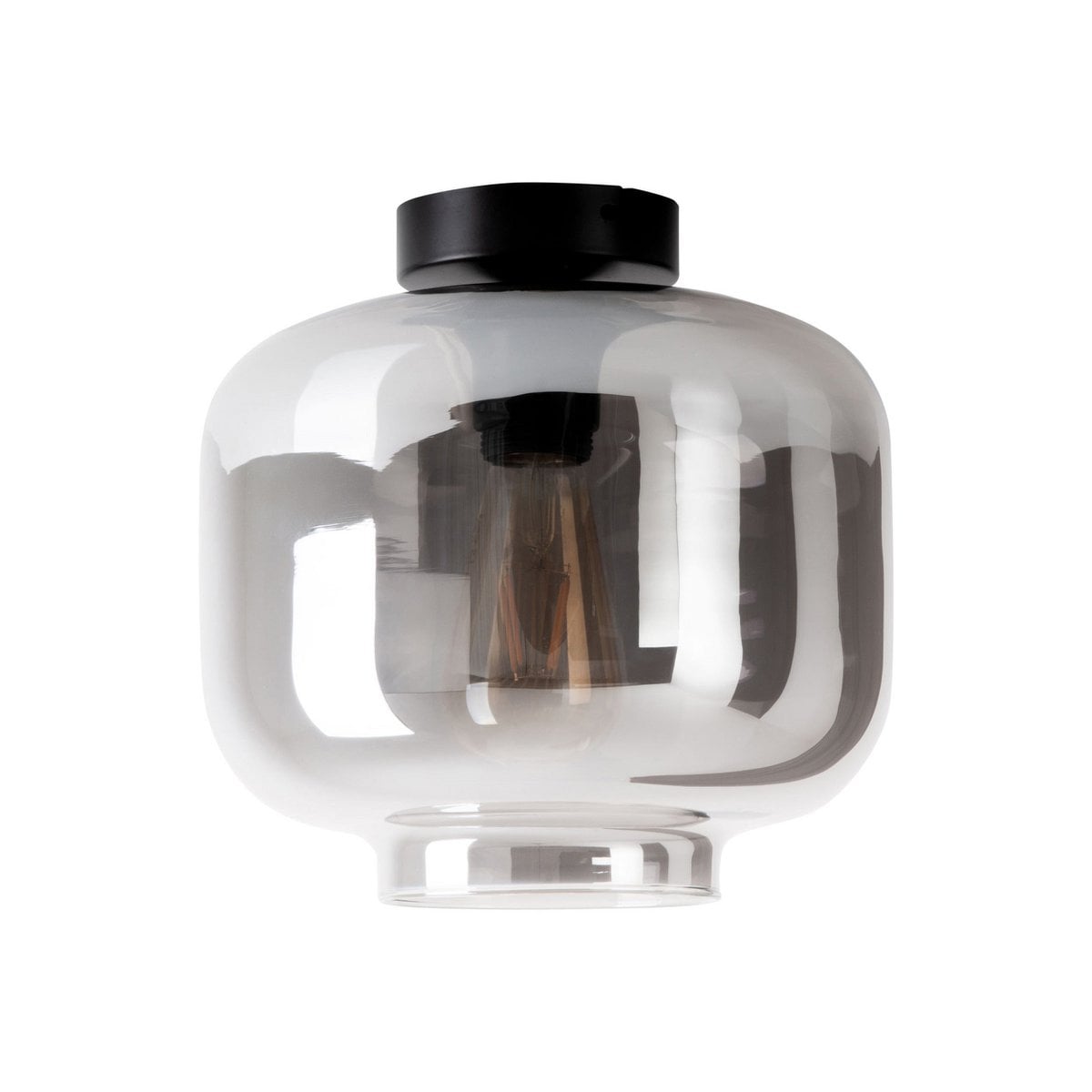 Liv · Houten plafondlamp — antraciet