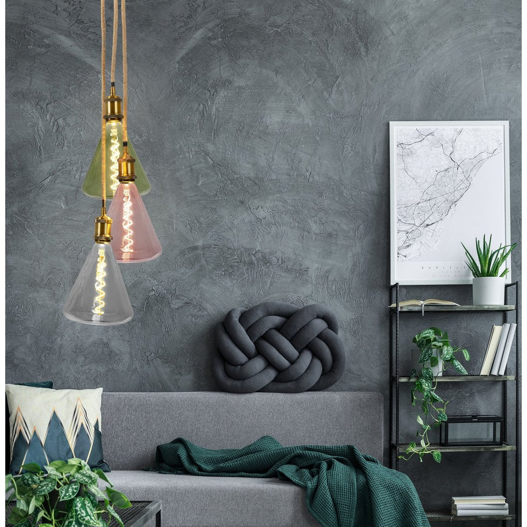 Liv · LED-decoratielamp — E27/4W grijs glas