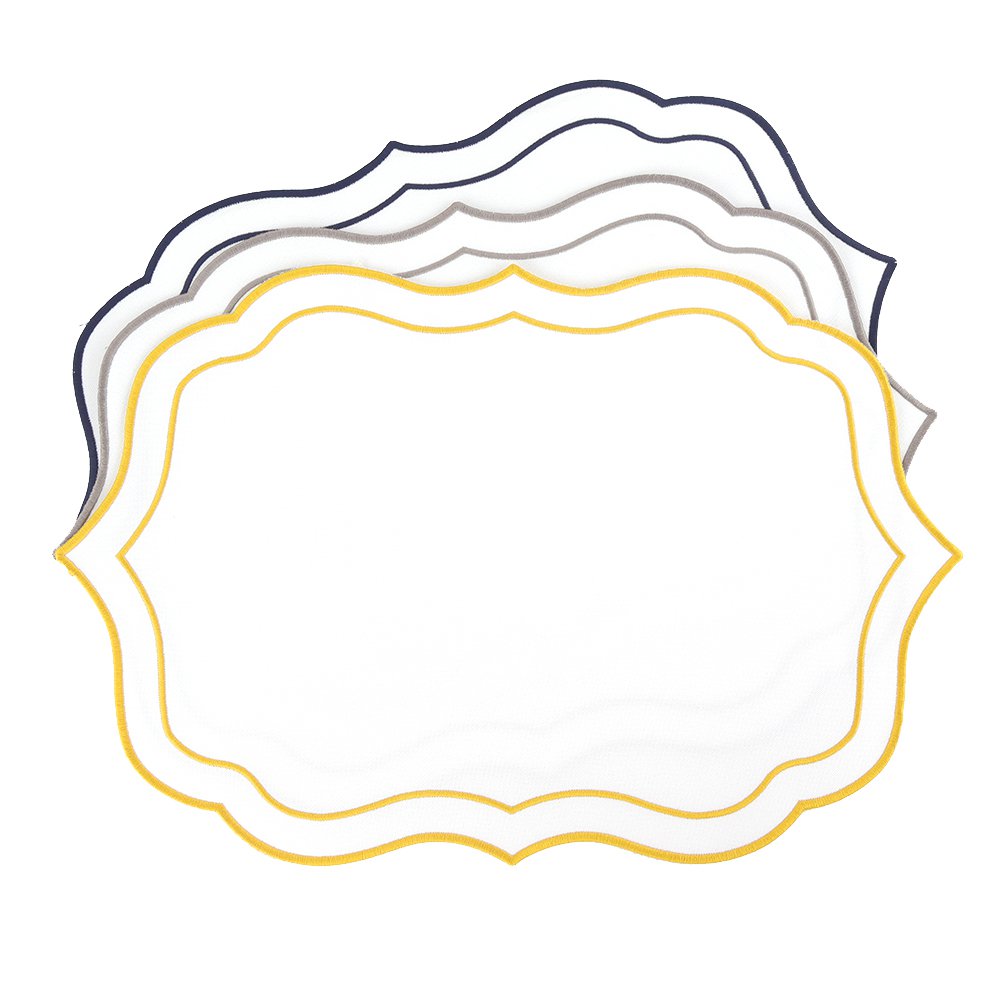 Witte en blauwe plaat onder