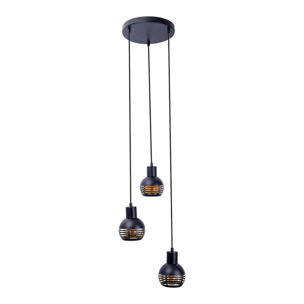 Liv · Houten hanglamp — zwart