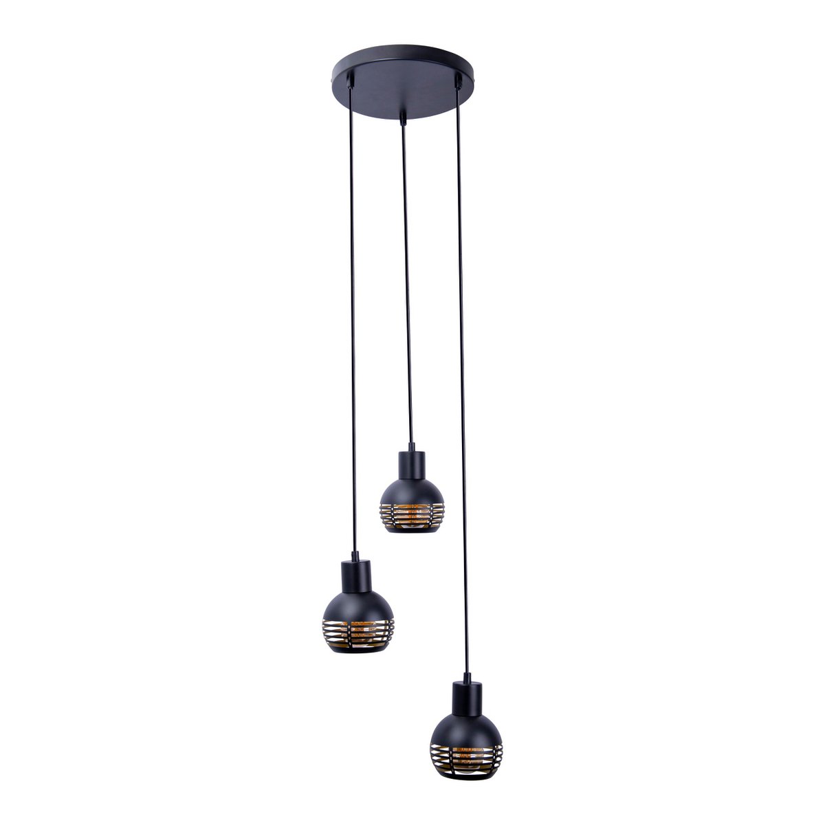 Liv · Houten hanglamp — zwart