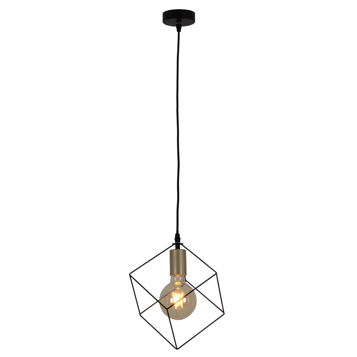 Liv · Metalen hanglamp — zwart