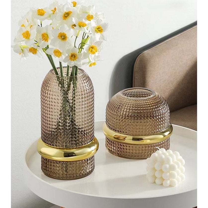 Vaas Amber Gilded Edge 18x15cm