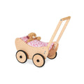 Dolls Pram "Trixi", natuurlijk, 2 delen