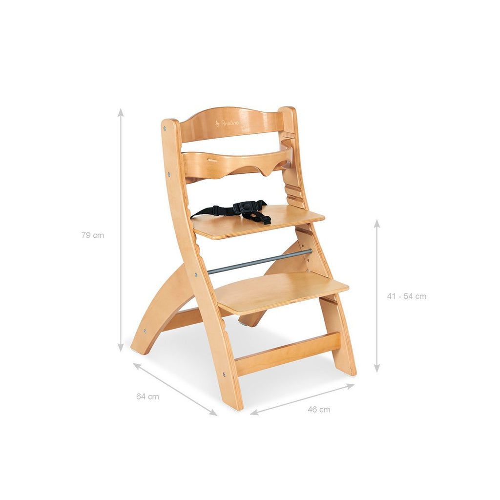 Stapstoel "thilo", helder gelakt