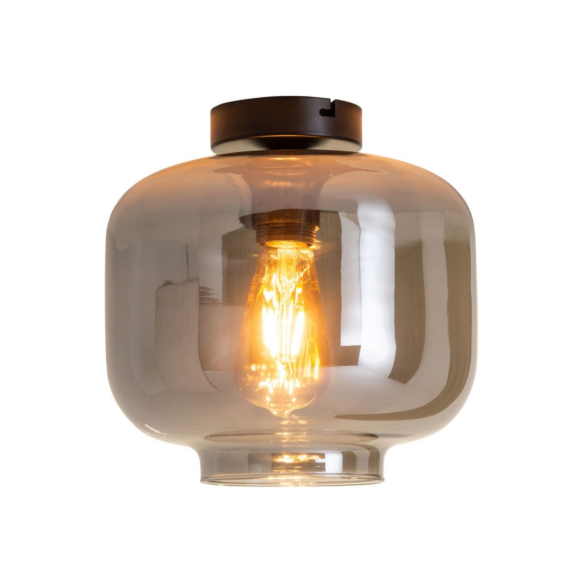 Liv · Houten plafondlamp — antraciet
