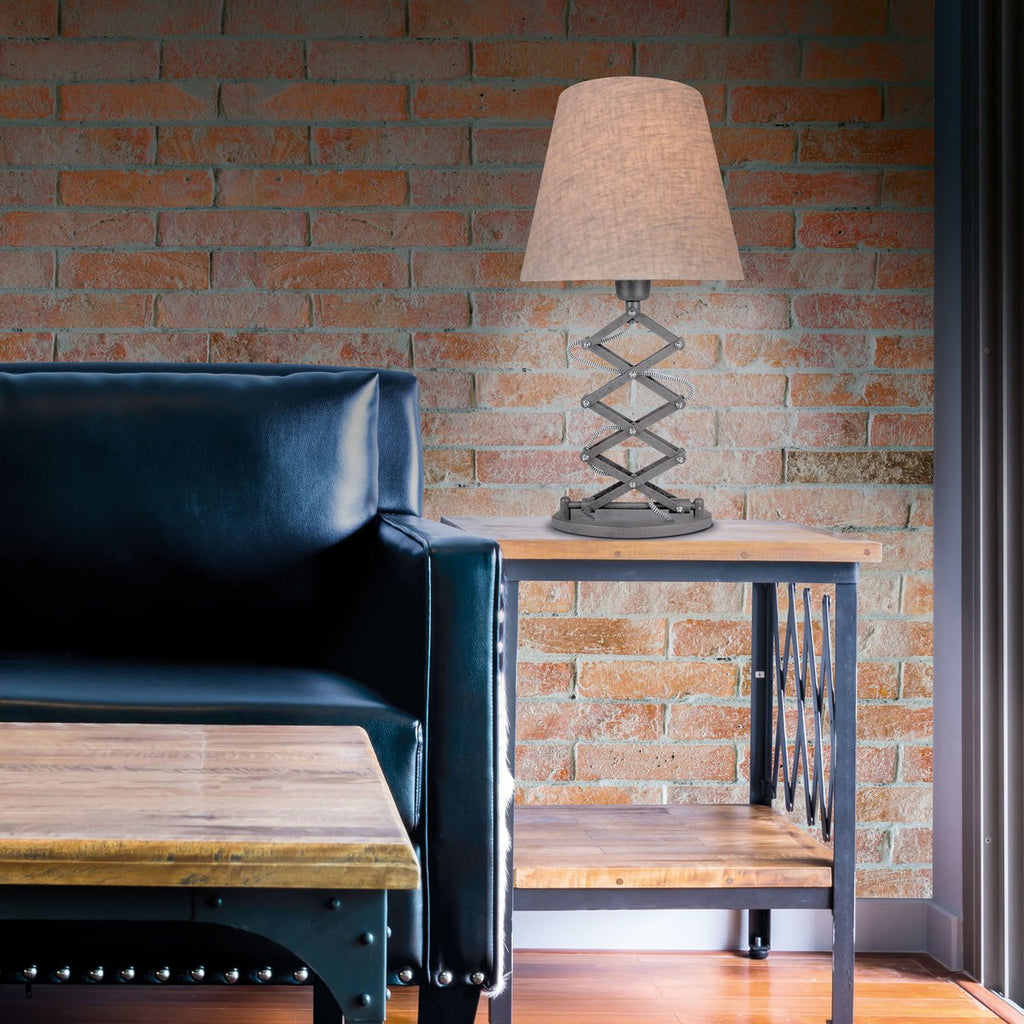 Liv · Verstelbare vloerlamp — 37-71cm bruin metaal