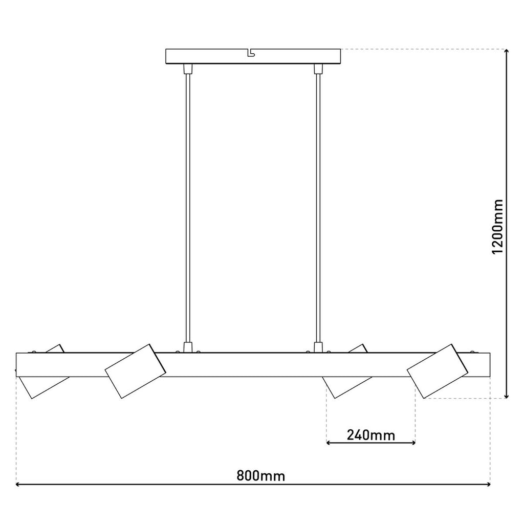 Liv · Metalen hanglamp — zwart