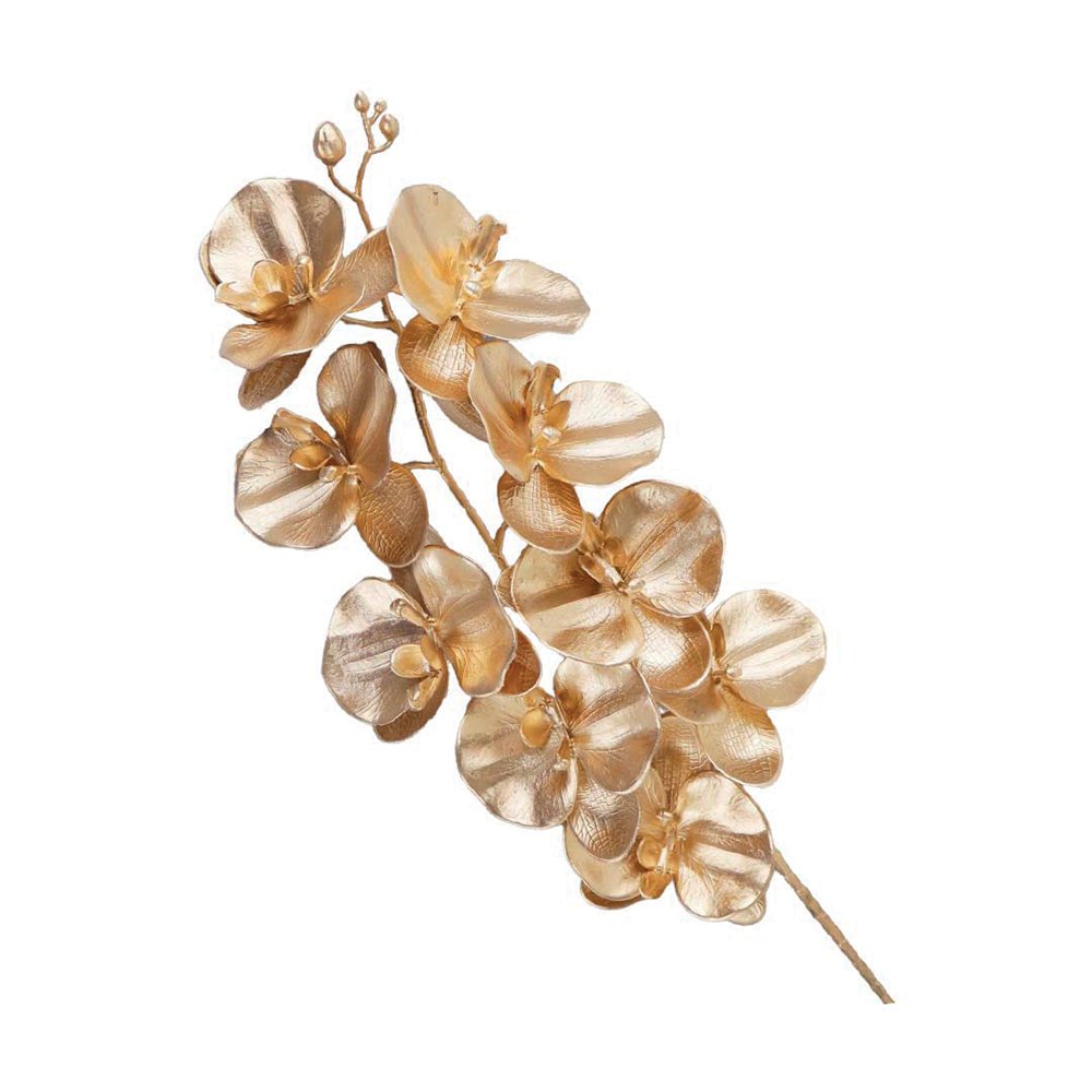 Decoratieve bloemorchidee vergulde vlinder H90cm