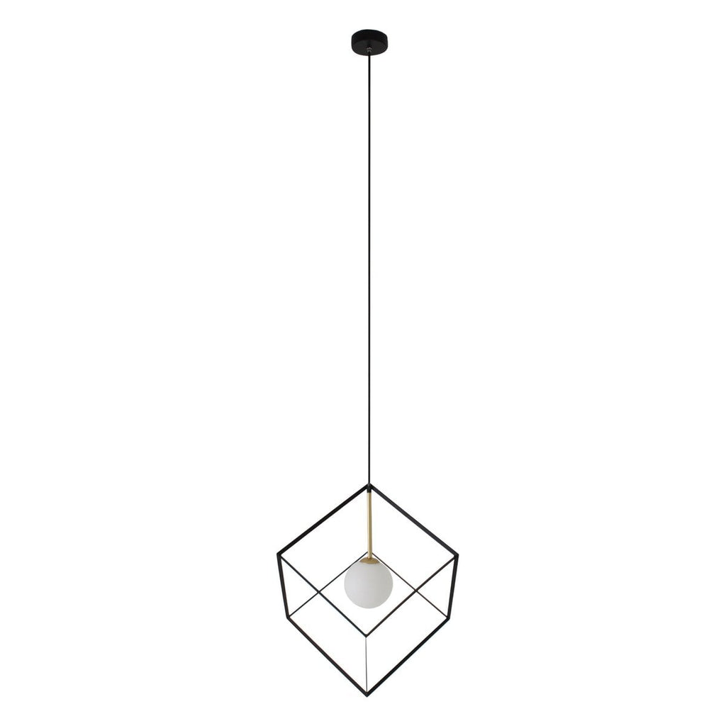 Liv · Houten hanglamp — zwart