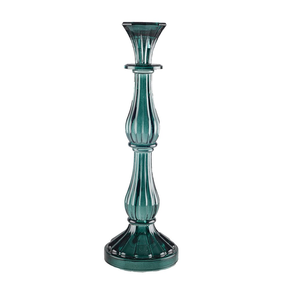 Gemiddeld Turquoise Candlestick Model H31cm