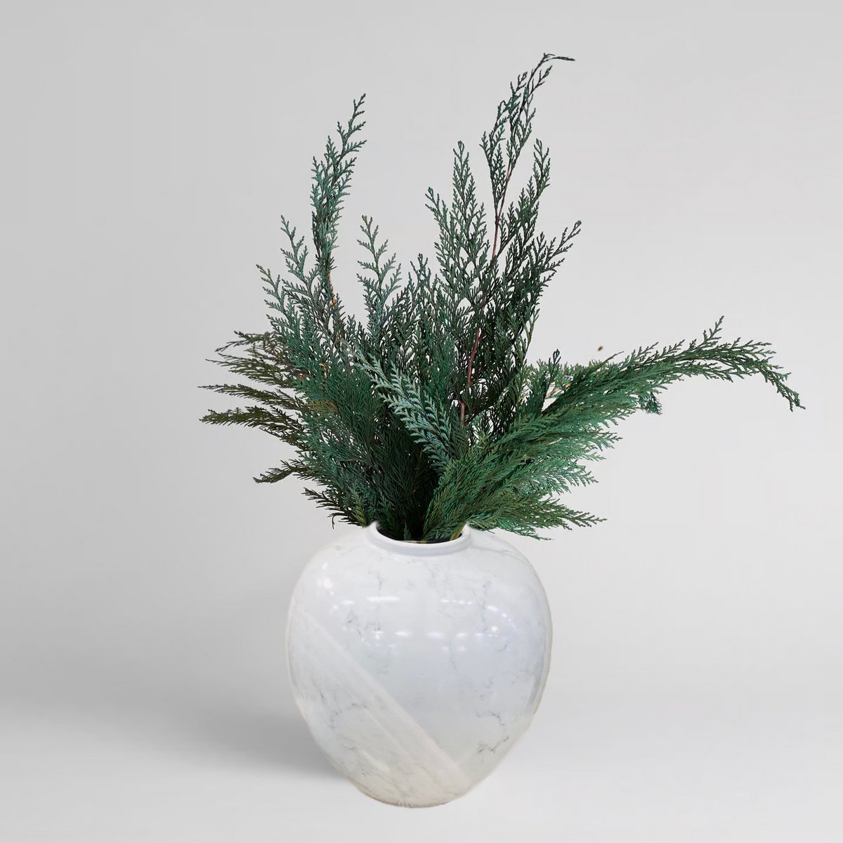 Een gemberpot van Amerikaans porselein, halverwege de 20e eeuw, Wit Klein H*25W*25