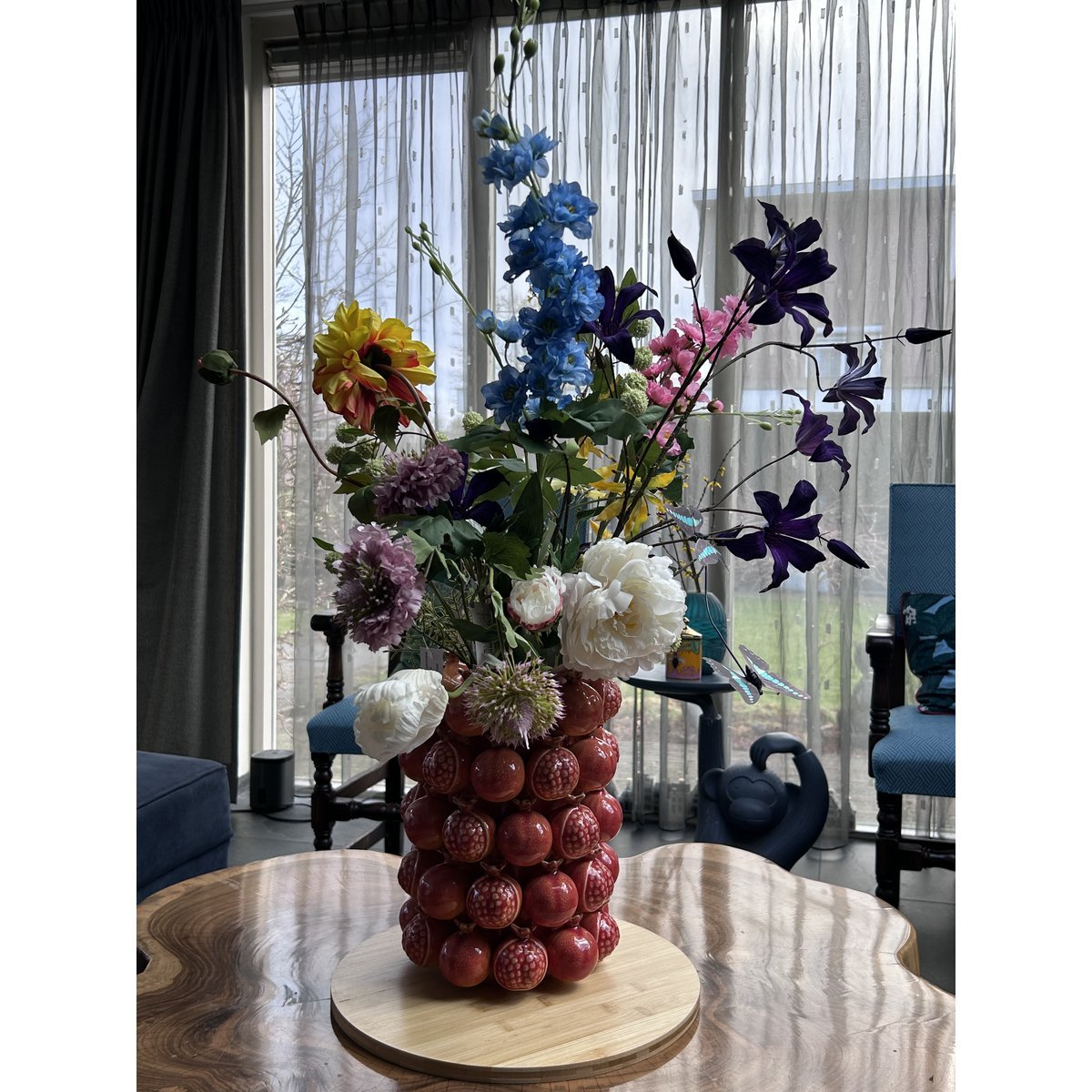 Handgemaakte granaatappelvaas