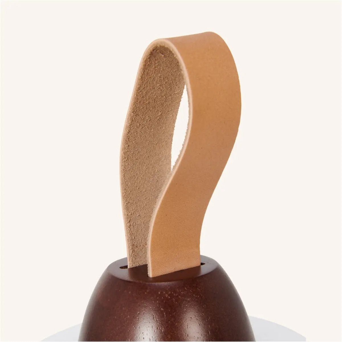 Liv donkerbruine oplaadbare lamp – leren band, dimbaar, 3 lichtmodi, draadloos