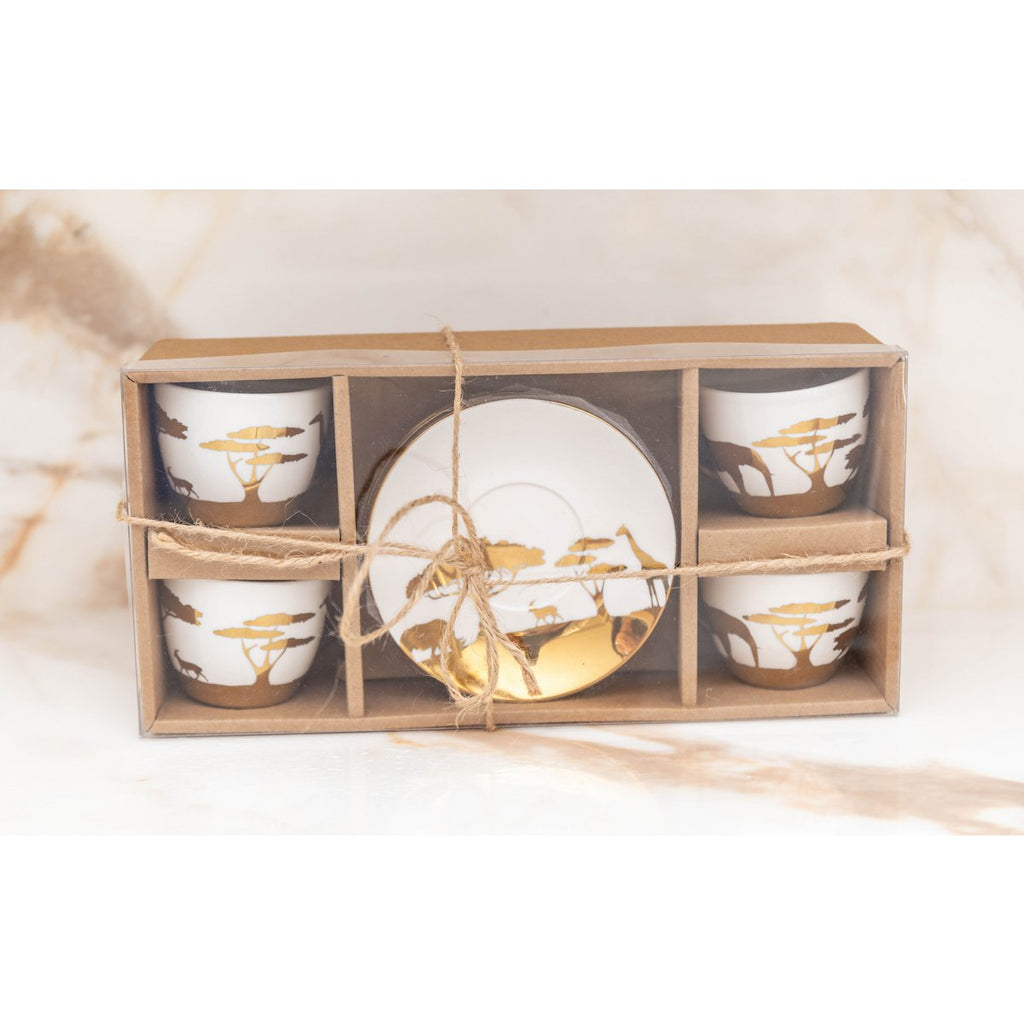 Dorée Savanne Coffee Cups and Subasses - veel van 4