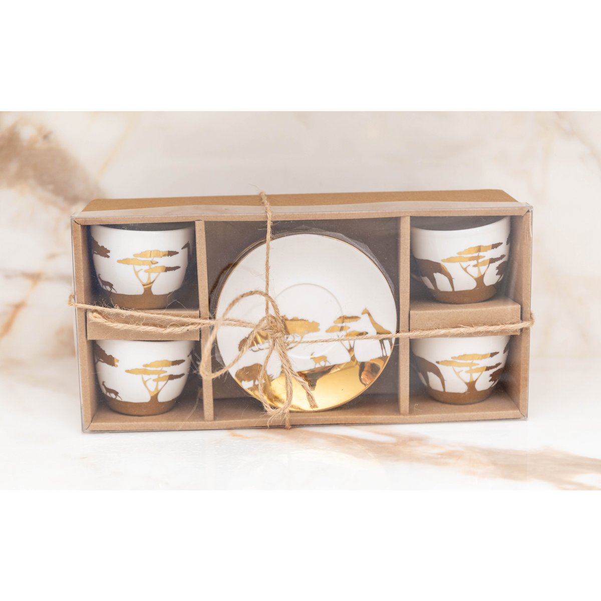 Dorée Savanne Coffee Cups and Subasses - veel van 4