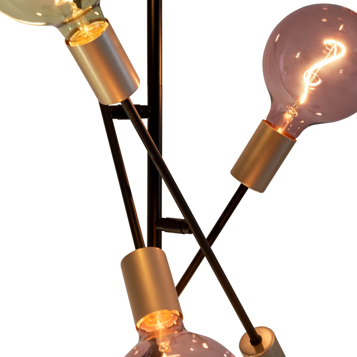 Liv · Houten vloerlamp — zwart