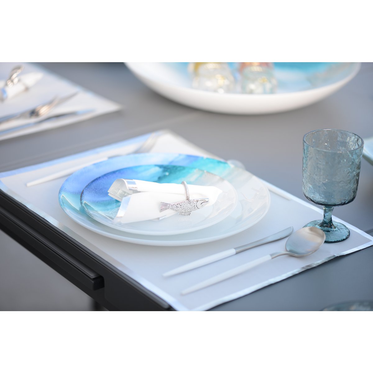 Huisvrouw 24 stuks zilver en wit