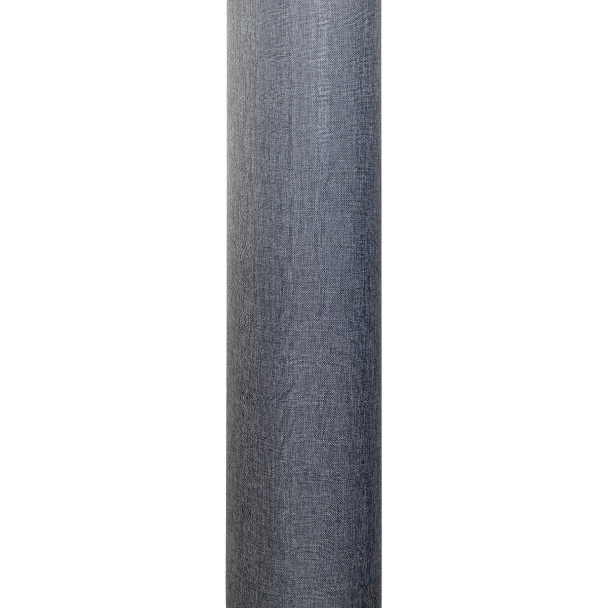 Staande lamp "Beate" Gray gemaakt van metaal en een tekstblazer in grijs, E27 -aansluiting, vloerlamp voor eetkamer, woonkamer, gang of kantoor, ca.