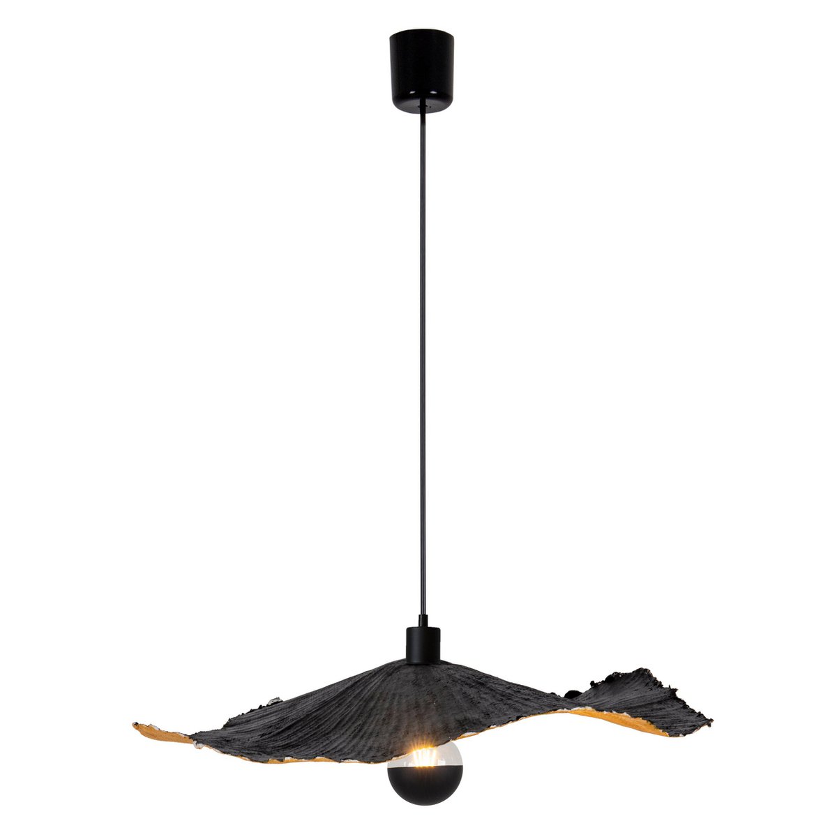 Liv · Houten hanglamp — zwart