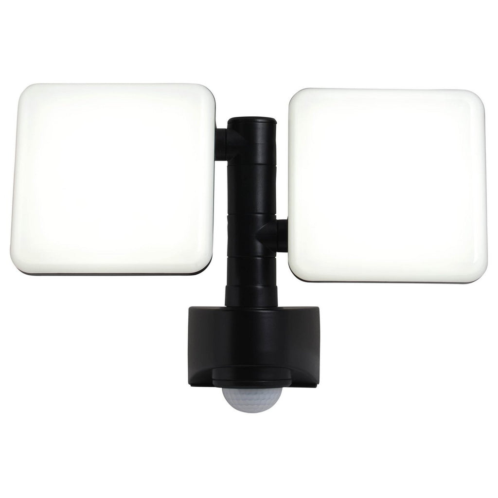 LED externe wandlamp "Jaro" met 360 ° bewegingsdetector, gemaakt van plastic in antraciet, met geïntegreerde LED