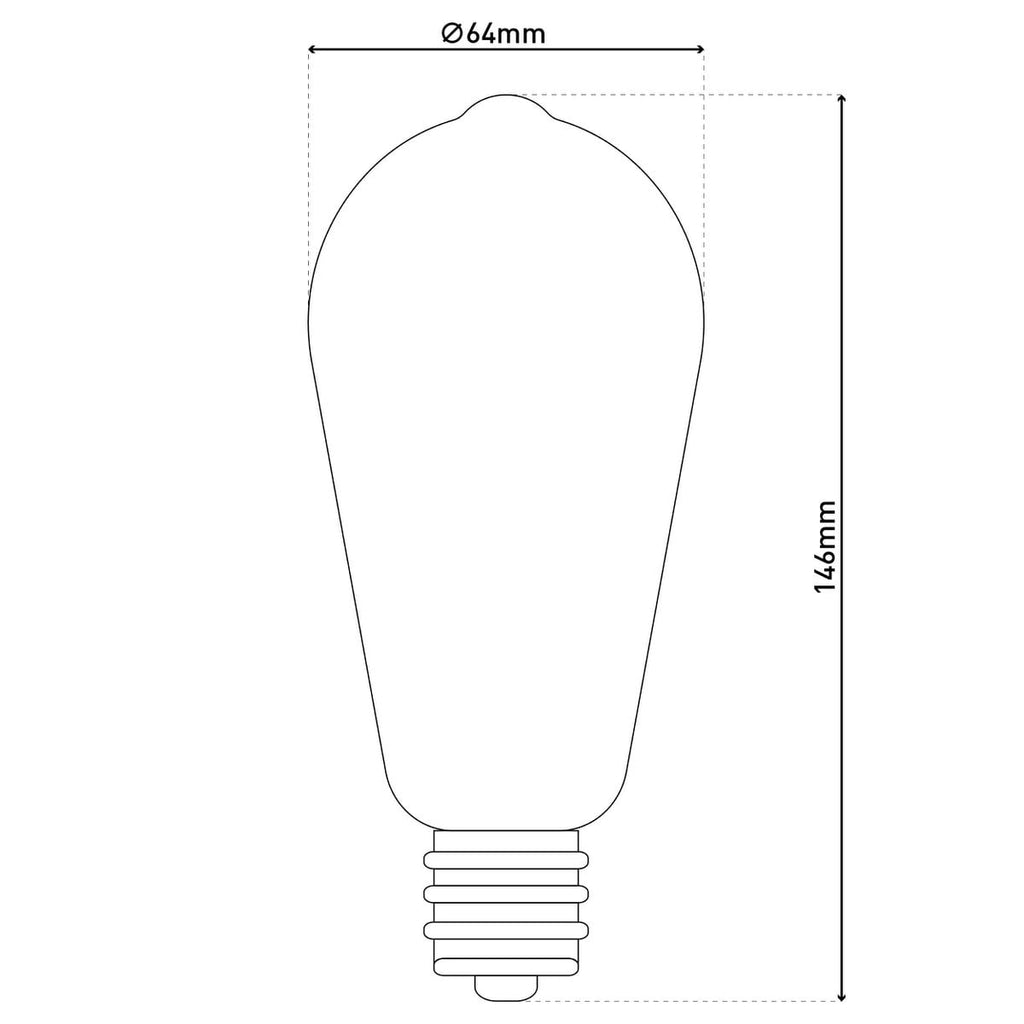 Liv · LED-lampen set van 4 — E27/4W warm wit