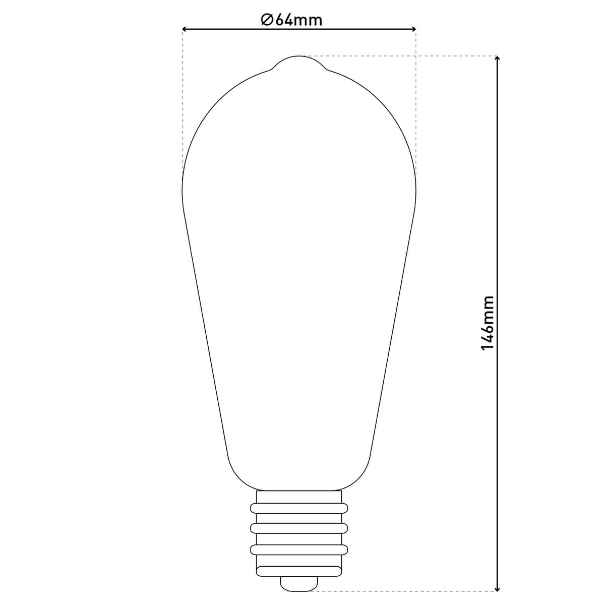 Liv · LED-lampen set van 4 — E27/4W warm wit