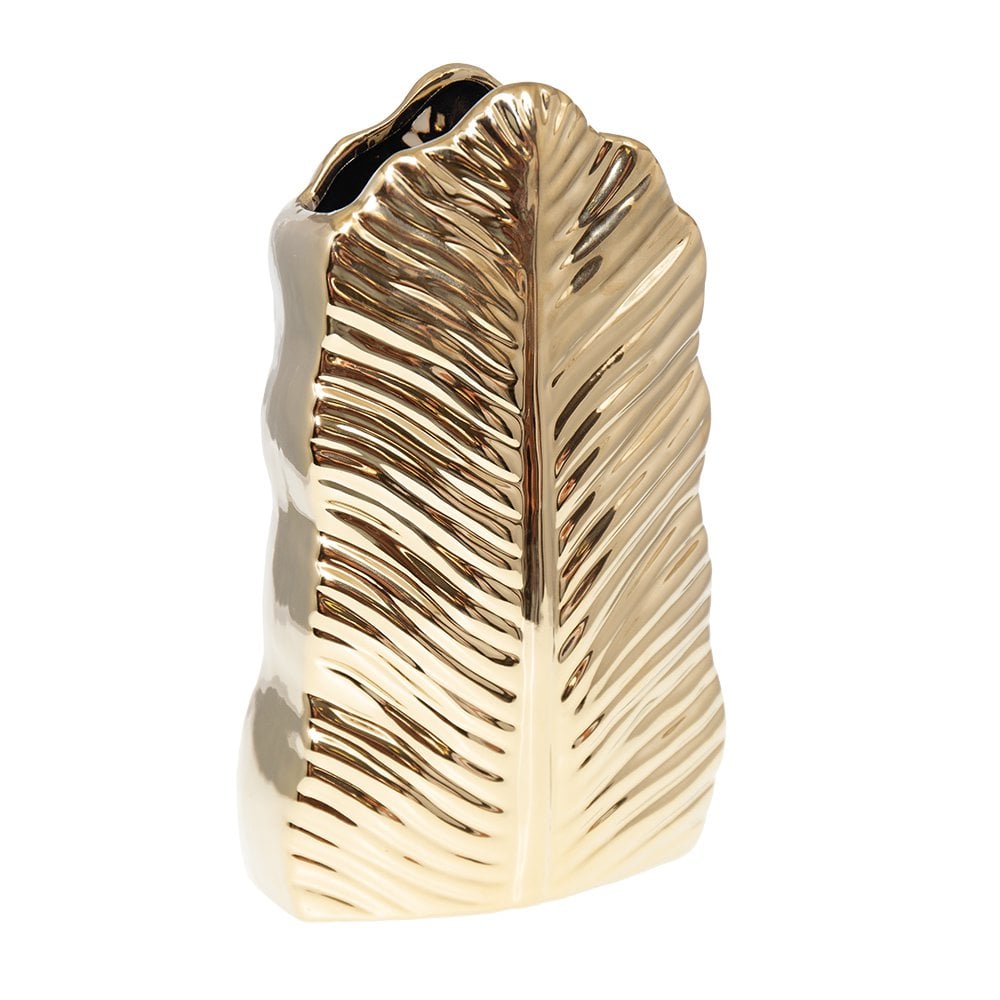 Vaas Gilded keramisch blad 17,8x10x28,5 cm
