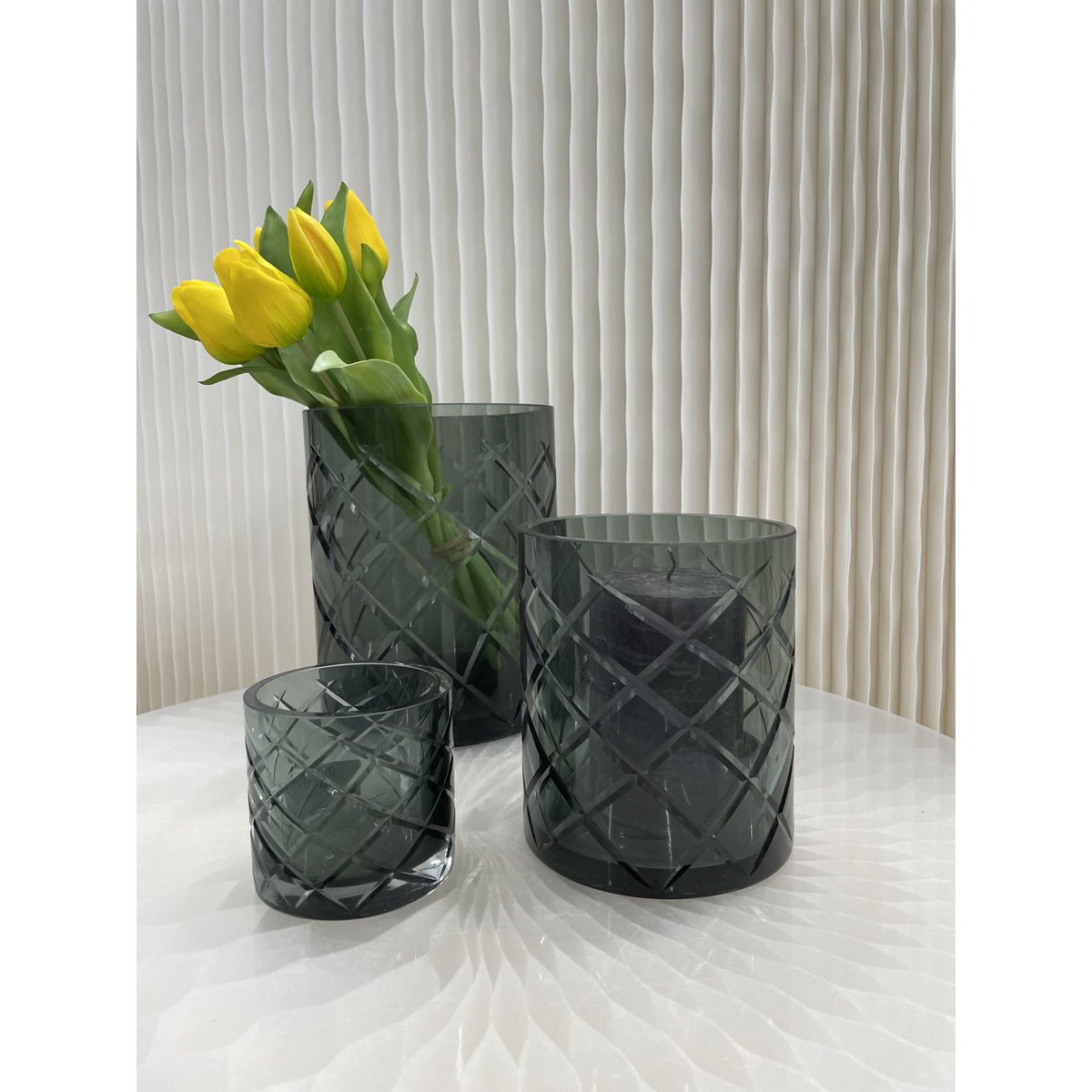 Hurricane Kristallen Lamp Wind Licht Klein Blauw(cc2101-80crystal-small)