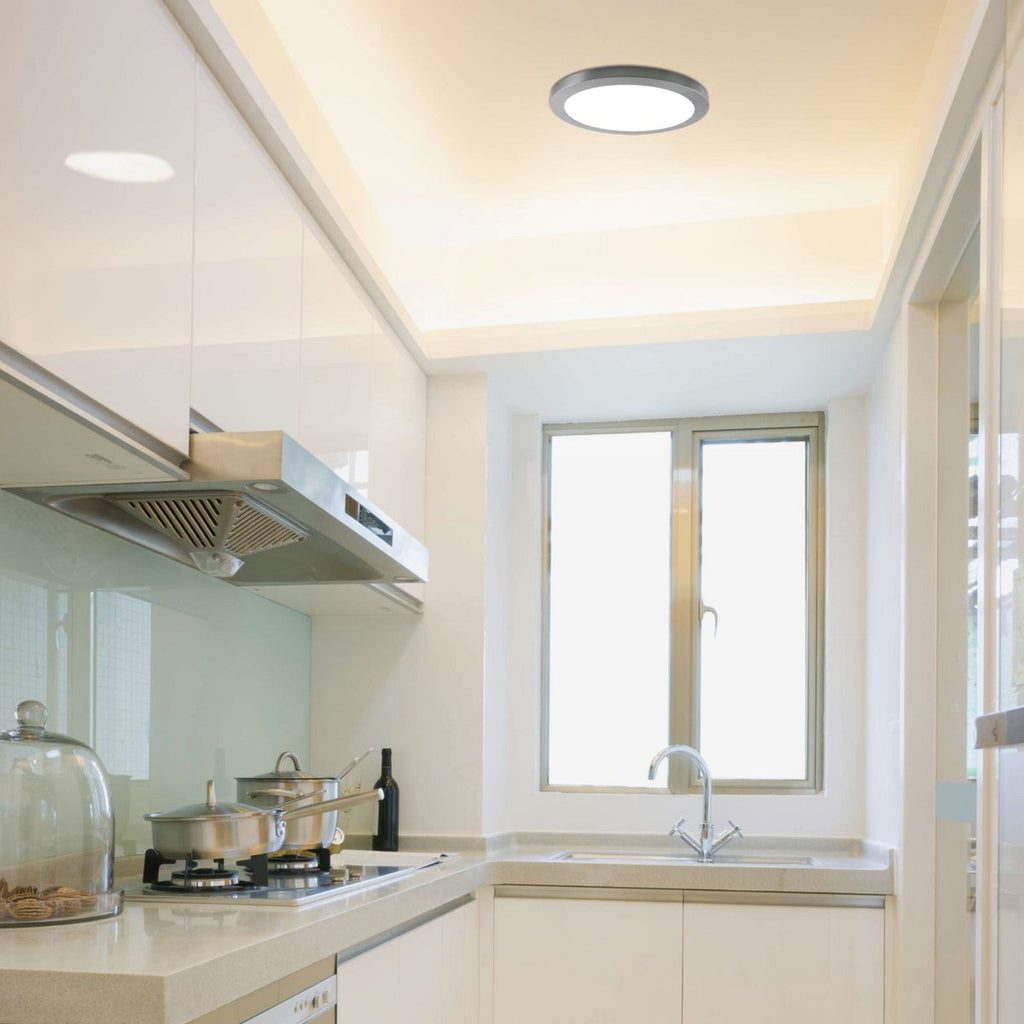 Liv · Metalen plafondlamp — chroom