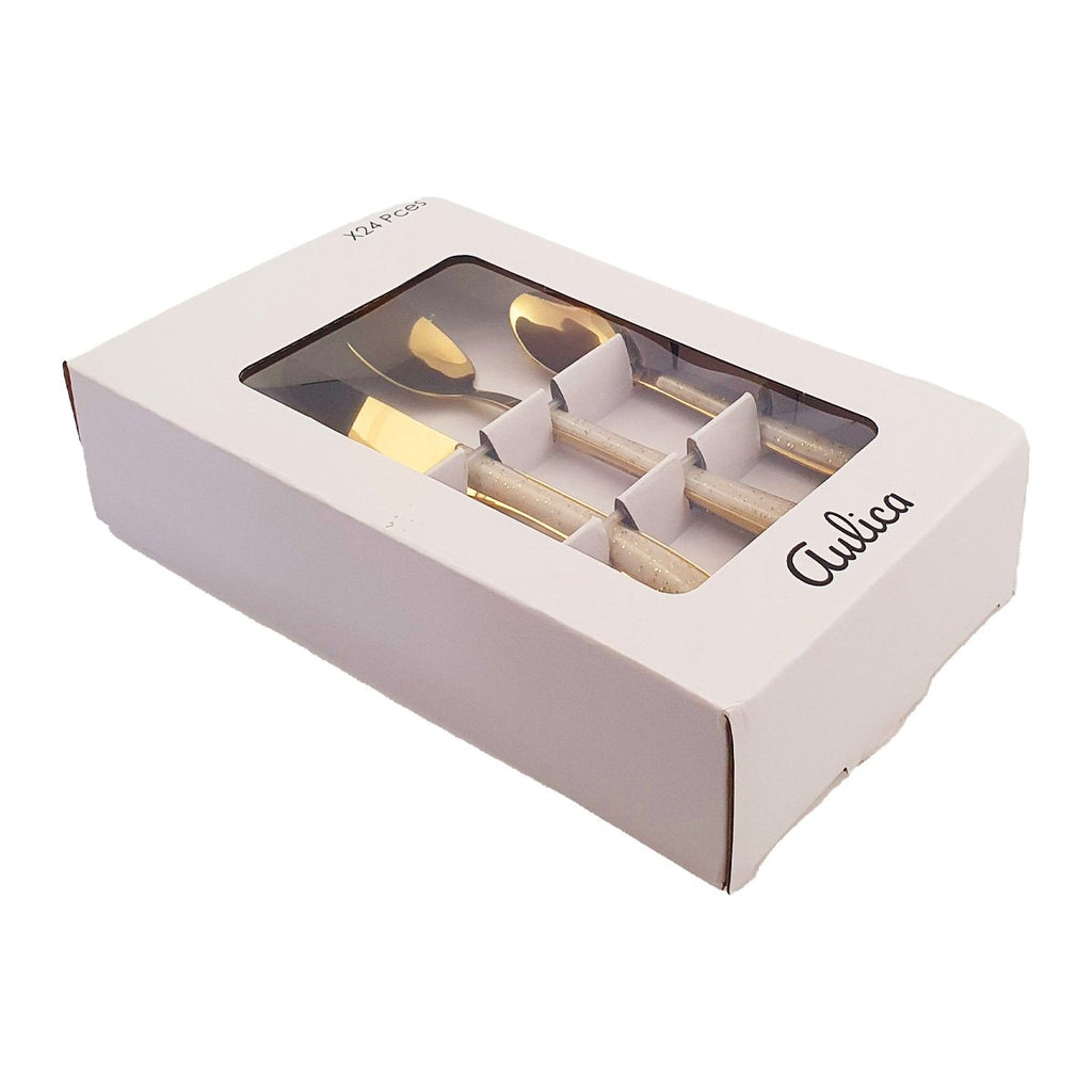 24 -Kamerhuishouden Goud met glittermouwen