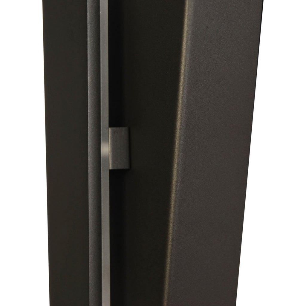 LED -wandlamp "Trevor" zwart, wandlampmetaal en plastic in het zwart, met stevig ingebouwde LED's, wandverlichting binnen 62 x 10 x 4,5 cm