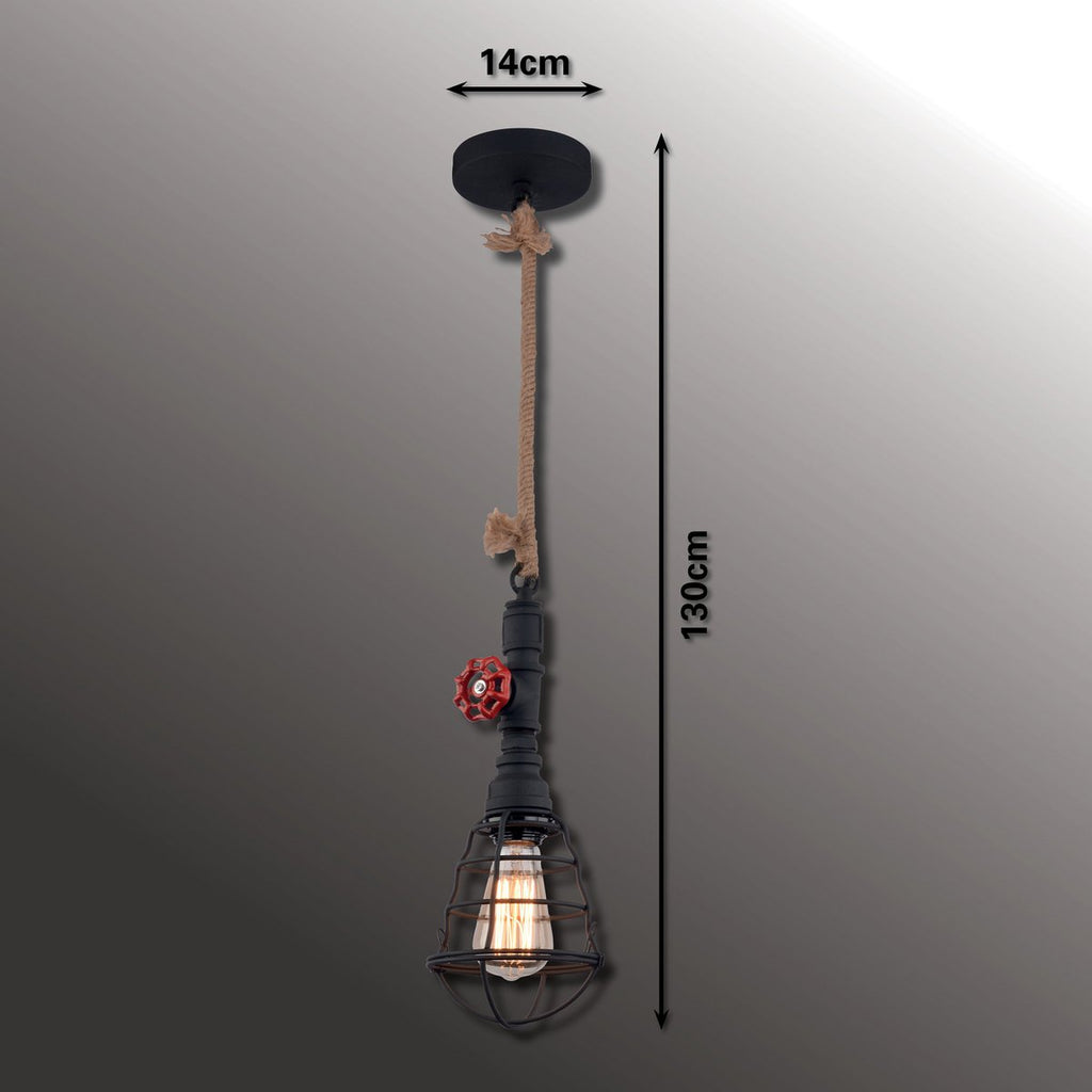 Liv · Metalen hanglamp — zwart