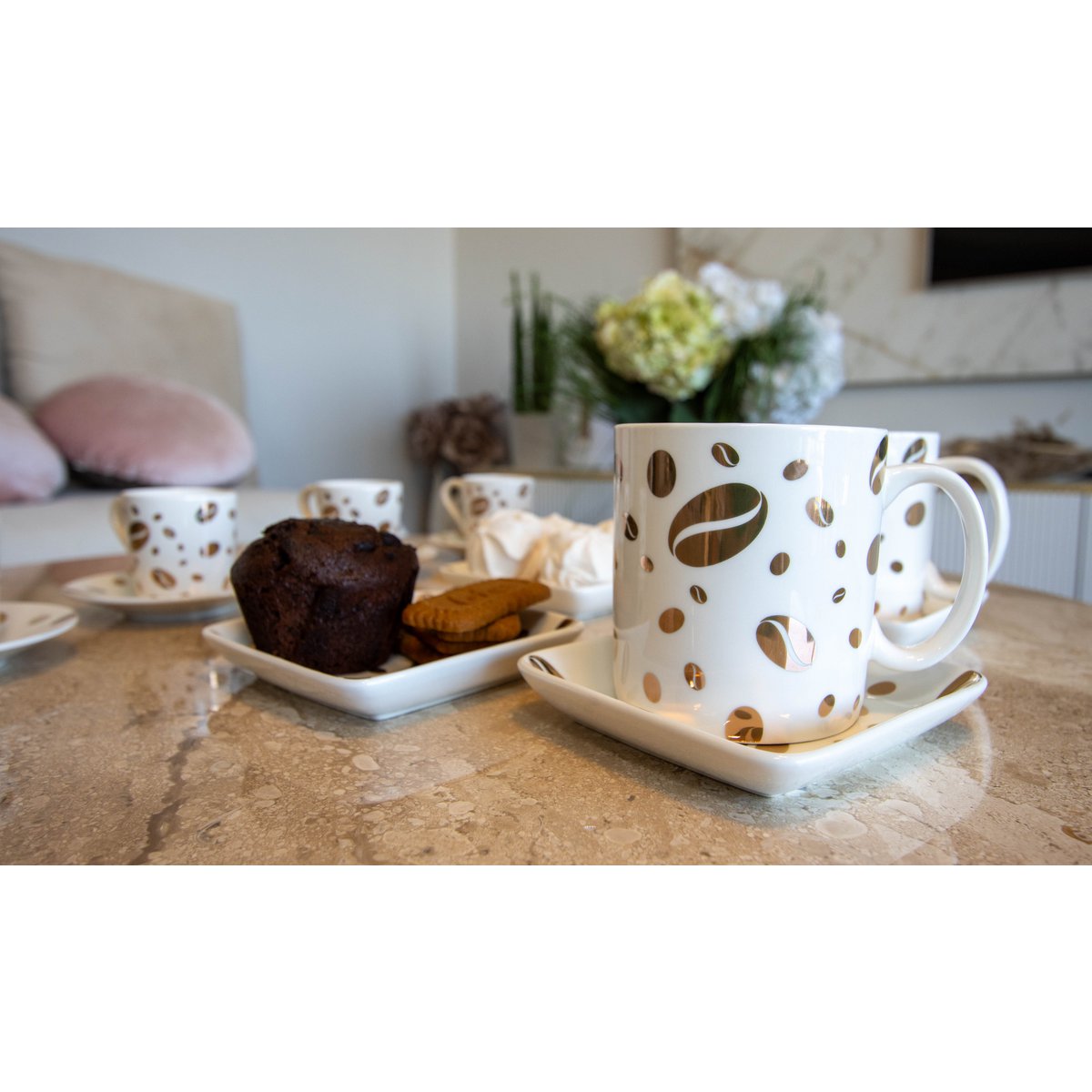 Coffee graan mokken - veel van 4