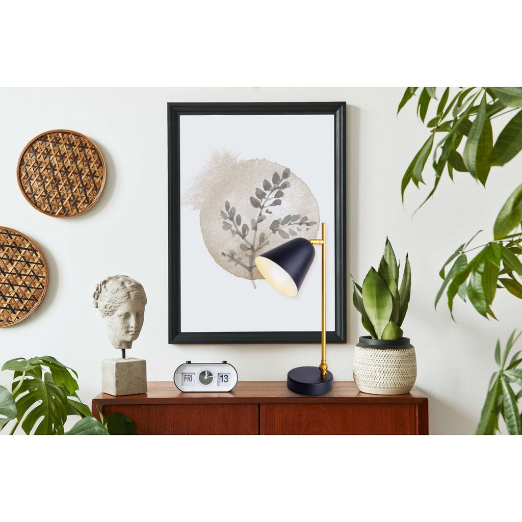 Liv · Messing tafellamp — zwart