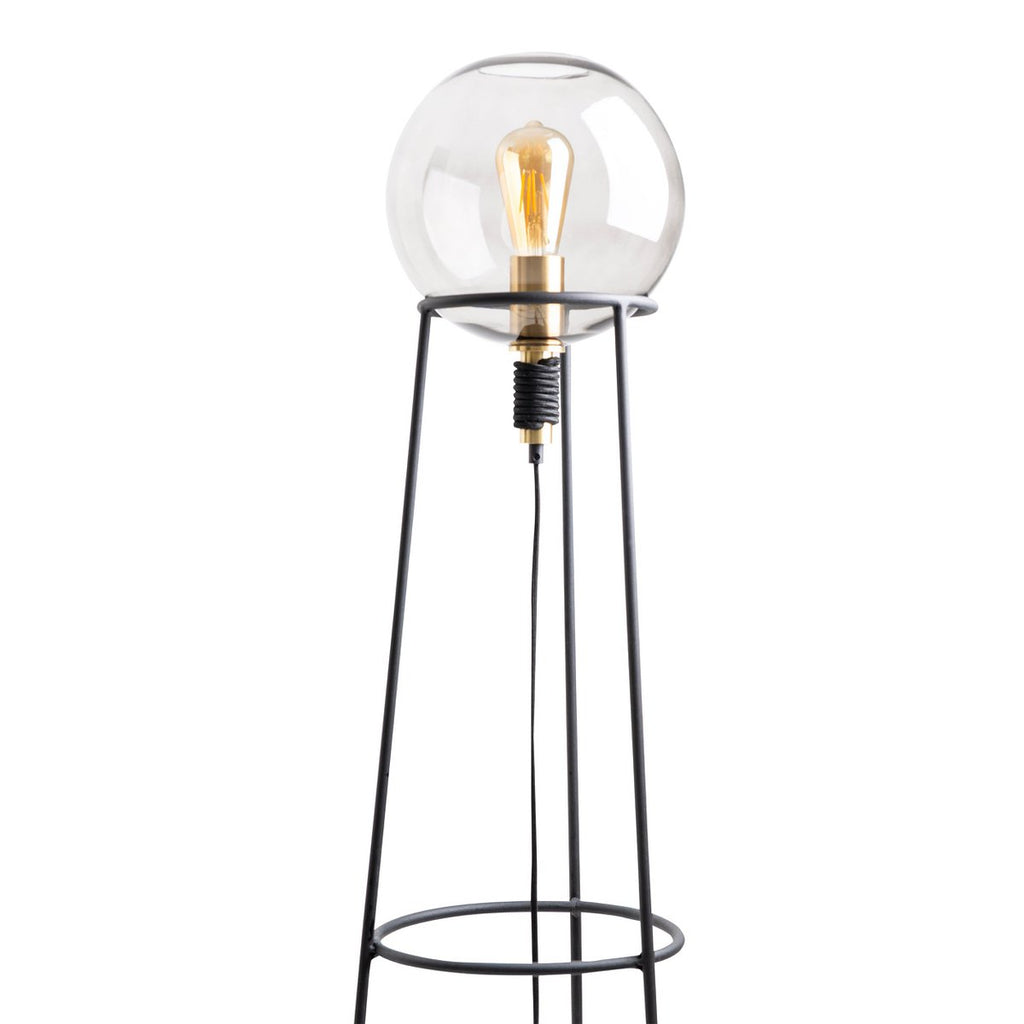 Liv · Messing vloerlamp — zwart