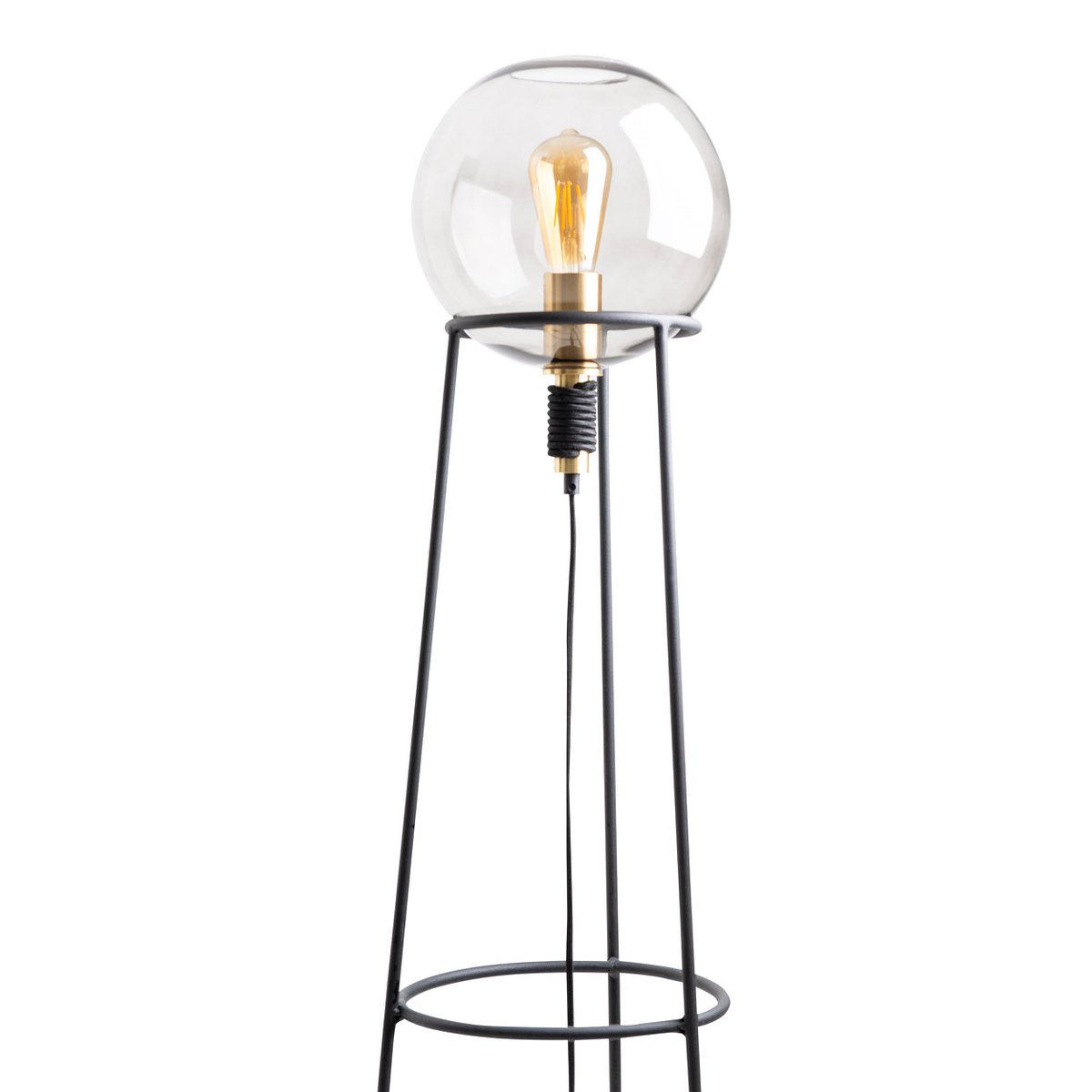 Liv · Messing vloerlamp — zwart