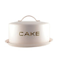 Beige cake -schotel met 28x28x15cm bel
