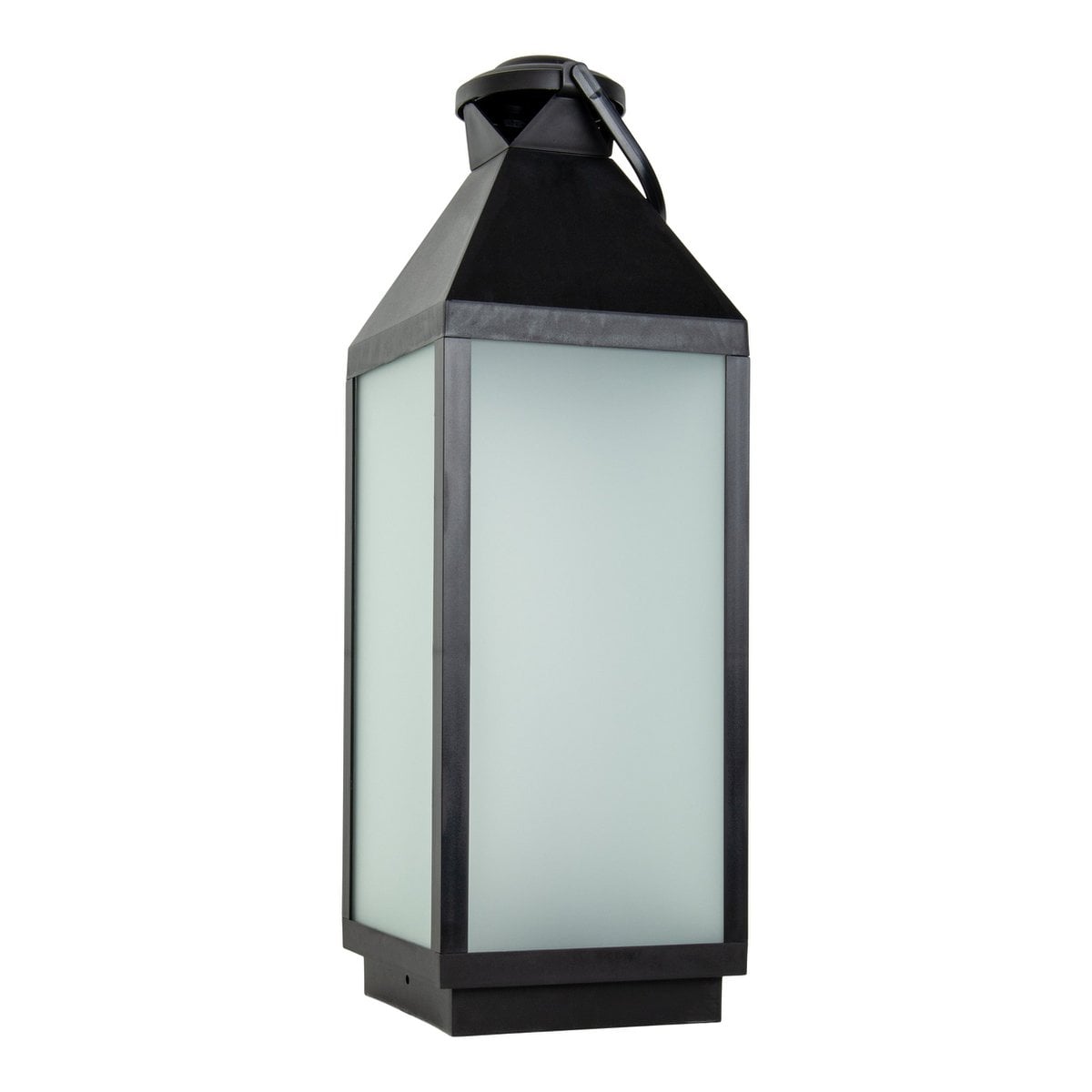 Liv · Glazen decoratielamp — zwart