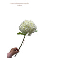 Artificial flowers Hydrangea Macrophylla White | Zijden kunstbloem | Lengte 50 1pcs