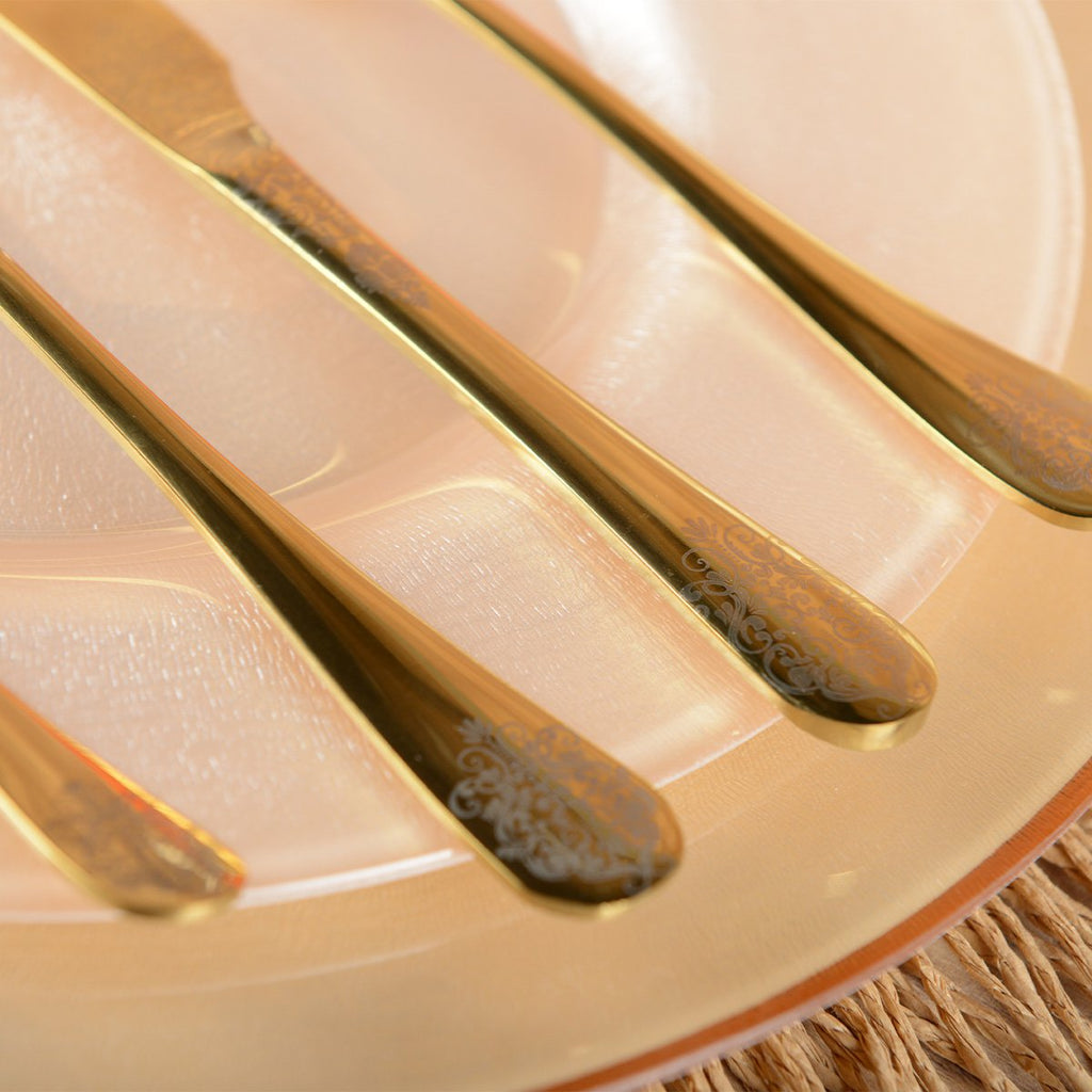 Huisvrouw 24 stuks goud briljant arabesk