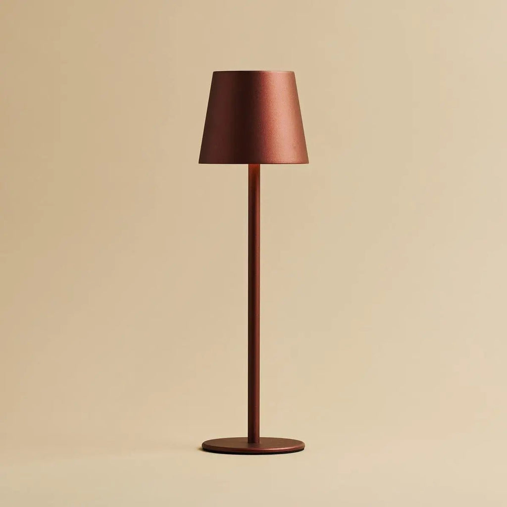Jasper Bronze - Draadloze lamp met batterij L metaal, dimable & 3 lichtstadia