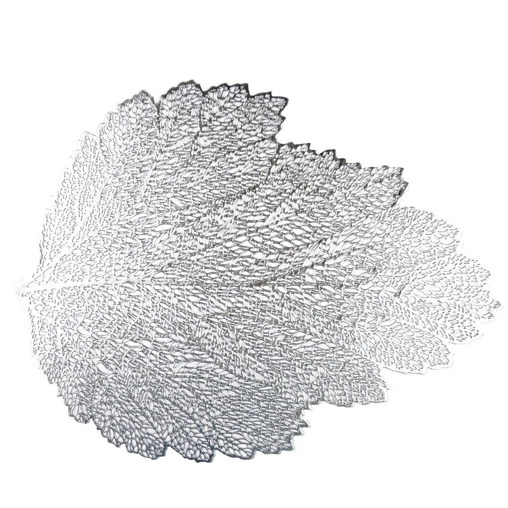 Zilveren eiken bladplaat